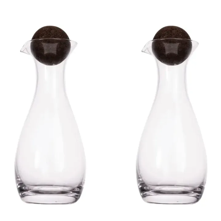 Sagaform Nature carafe oil/vinegar with cork stoppers 2 pcs. 300ml - LT52203 (N0004)